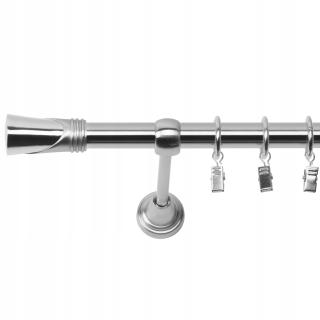 Jednoduchá záclonová tyč 19 mm 200 cm